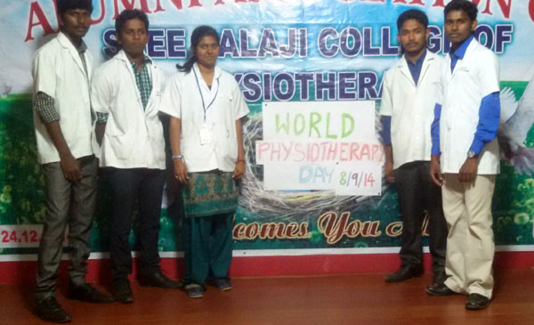 World Physiotherapy Day conducted on 08 Sep 2014